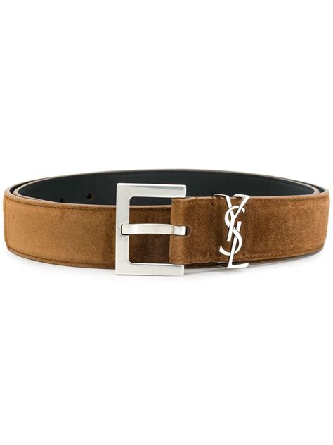 men's ysl belts|saint laurent monogram suede belt.